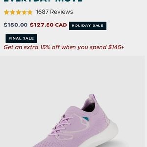 Vessi everyday move lavender